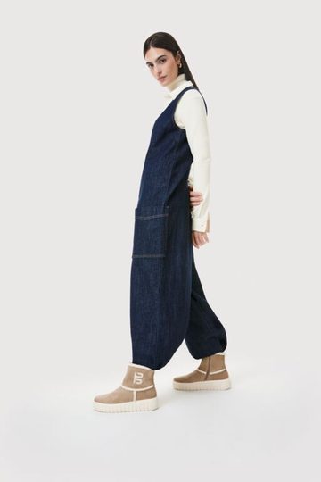 Bagatt vyteplený kotník na platformě béžový D31-AMC52-6469