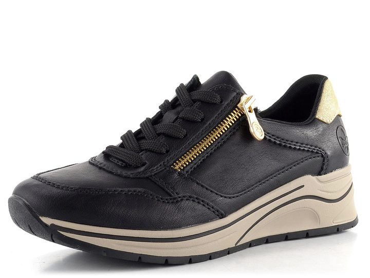 Rieker tenisky se zipem černé N9501-00