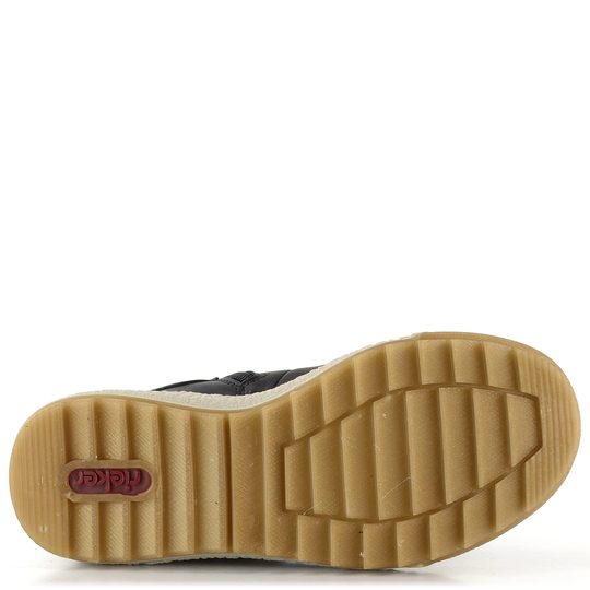 Rieker šnurovacia členková obuv s membránou na platforme čierna Y4739-00