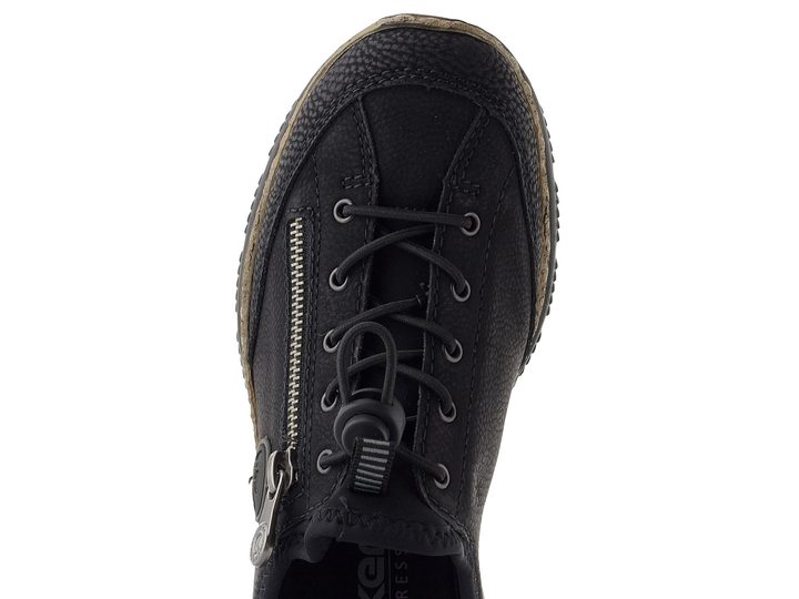 Rieker prozouvací polobotky černé N3267-01