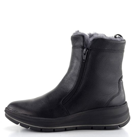 Ara širší kotník se zipem Calais Keil Schwarz 12-36002-01