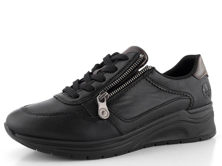 Rieker tenisky se zipem černé N9501-01