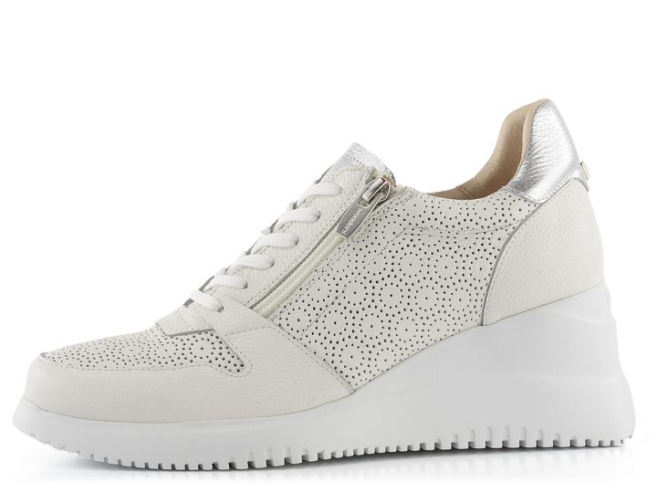 Wonders dámské tenisky na klínu Offwhite/Plata G-6603