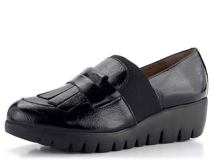 Wonders slip-on poltopánky na kline Negro C-33301