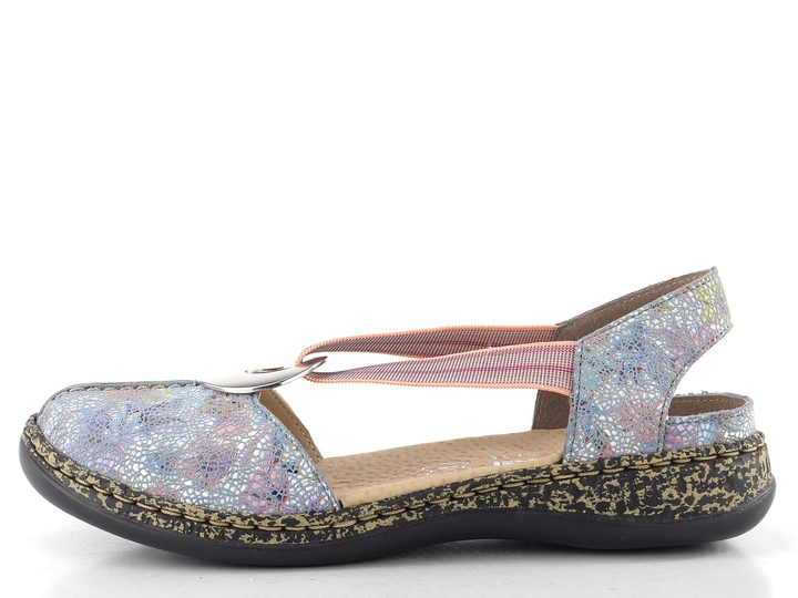 Rieker sandály s gumičkou a plnou špičkou adria-multi 46361-90