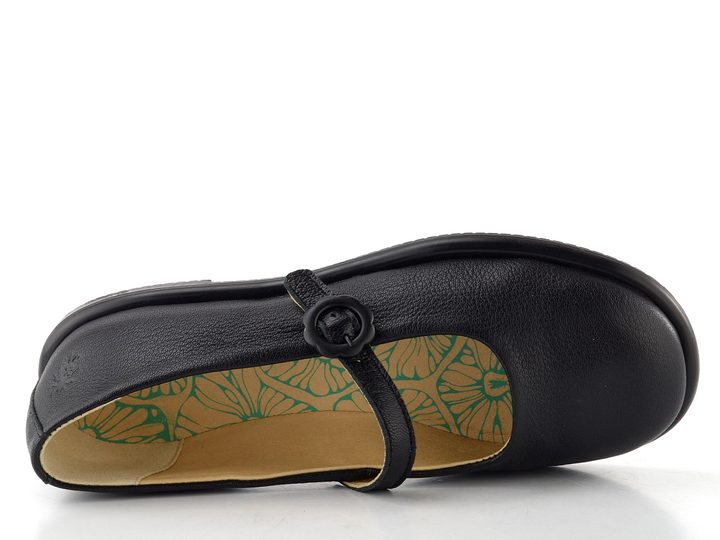 Fly London baleríny s páskem black P145412003