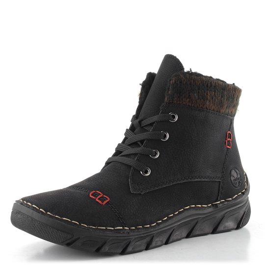 Rieker šněrovací kotník černý 55031-00