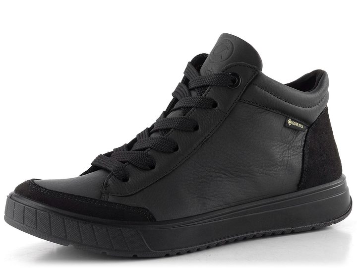 Ara kotníkové tenisky se zipem a membránou černé Rom 12-50030-01