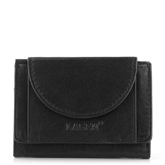 Kožená peněženka mini černá W-2030