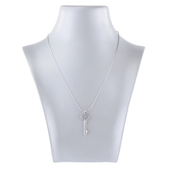 Náhrdelník klíč s krystal kamínky Swarovski