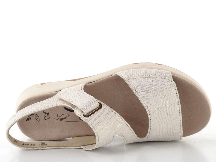 Gabor kožené sandály bianco/oro 86.885.80