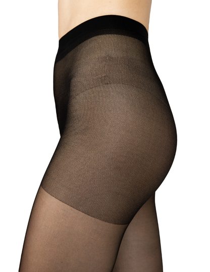 Jemné parfémované punčochové kalhoty s elastanem černé 20 DEN