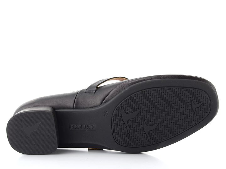 Pikolinos kožené lodičky s nártovým páskem Ubeda black HAW2N-5592CO