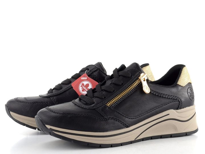 Rieker tenisky se zipem černé N9501-00