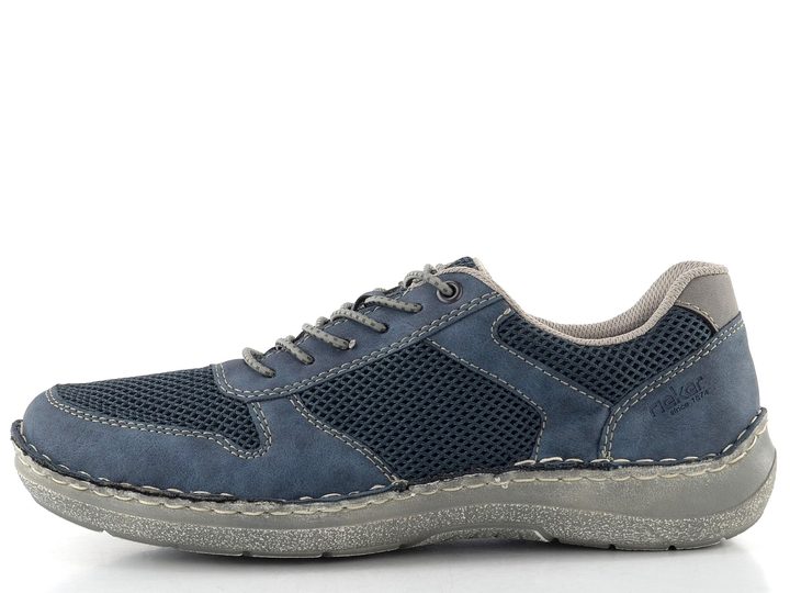 Rieker širšie pánske nazúvacie poltopánky denim 03089-14