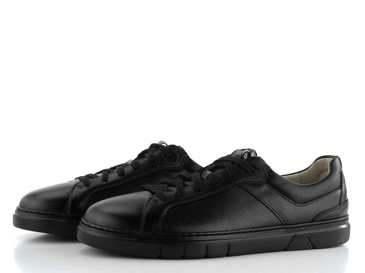 Pius Gabor pánske kožené poltopánky Black 1023.18.02