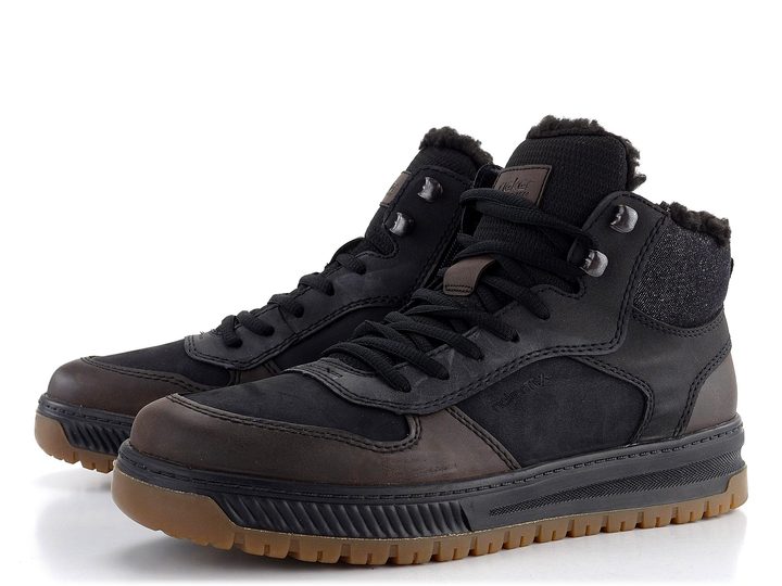 Rieker pánský teniskový kotník s membránou černý 38545-00