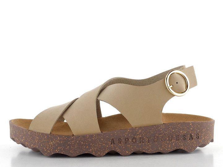 Asportuguesas béžové sandály P018278001