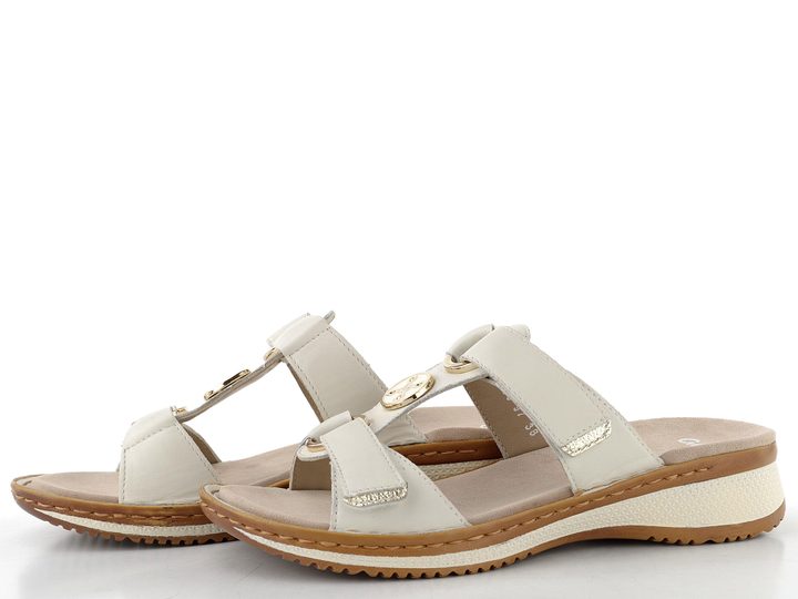 Ara dámské pantofle Hawaii Cream/Platin 12-29003-97