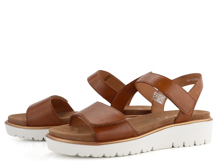 Ara sandály na platformě s klínkem Bilbao hnědá 12-33518-09