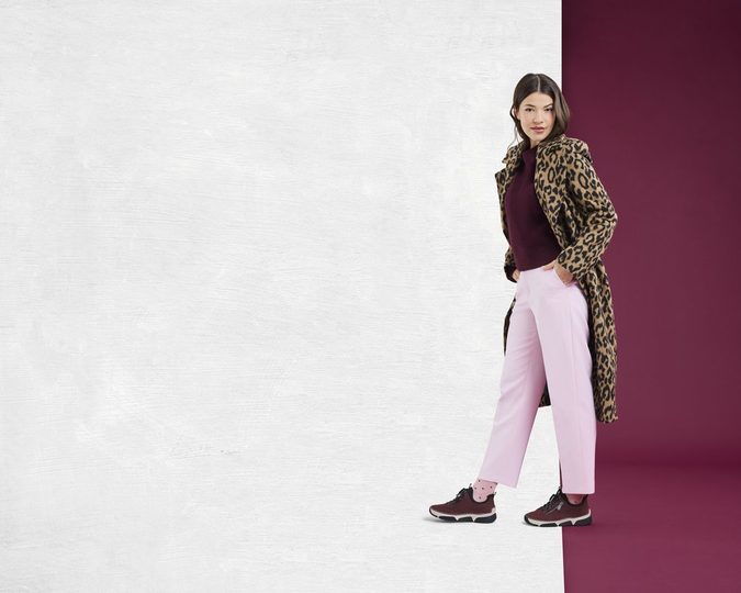 Rieker šněrovací polobotky s pružným lemem červené 45973-36