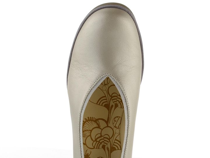 Fly London lodičky na klínu silver P501438013