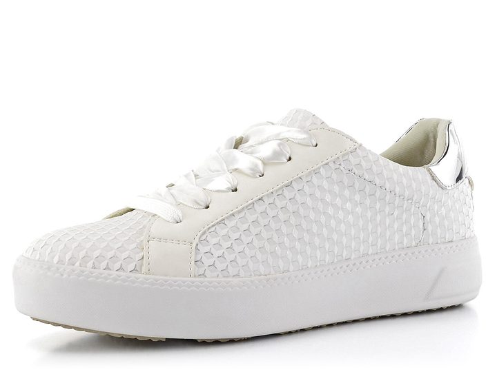 Tamaris strukturované bílé sneakers  polobotky 1-23750-26