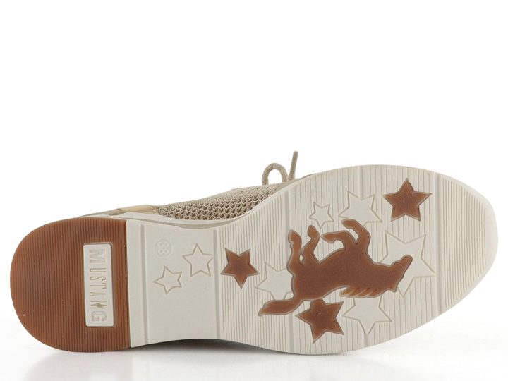 Mustang tenisky na klínu beige 1303-305-004