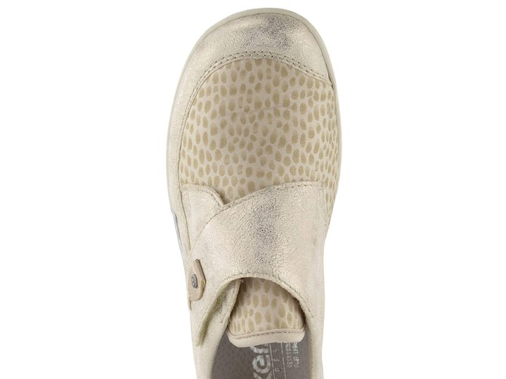 Rieker poltopánky na suchý zips metalické 48951-90