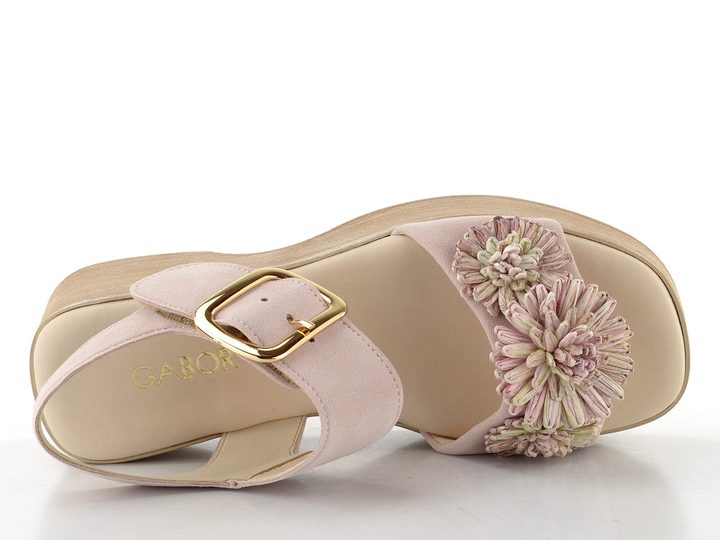 Gabor semišové sandály na platformě bloom multicolor 84.525.10