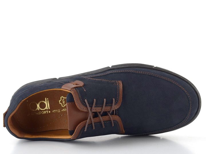 Jadi pánské nubukové polobotky tmavě modré M24137