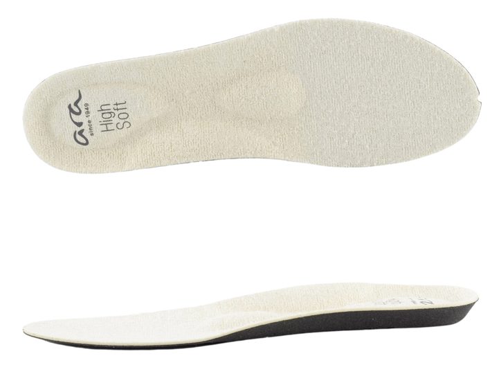 Ara širšie poltopánky na platforme Monaco Cream/Platin 12-46523-17