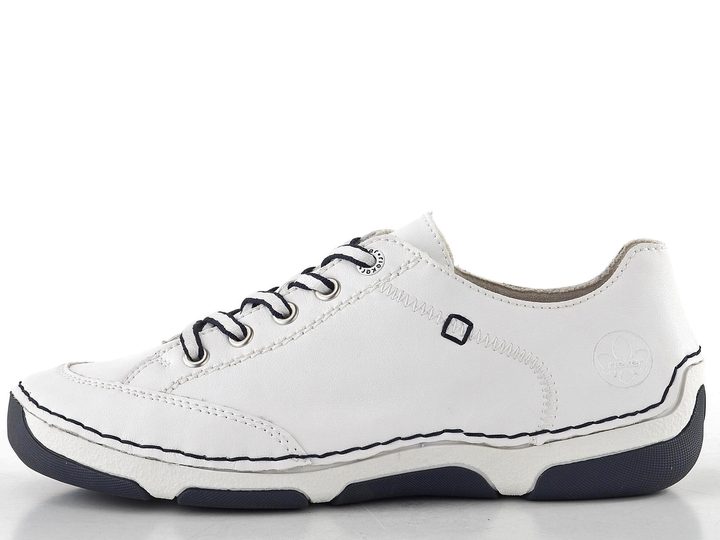 Rieker dámské šněrovací polobotky bílé 55901-80