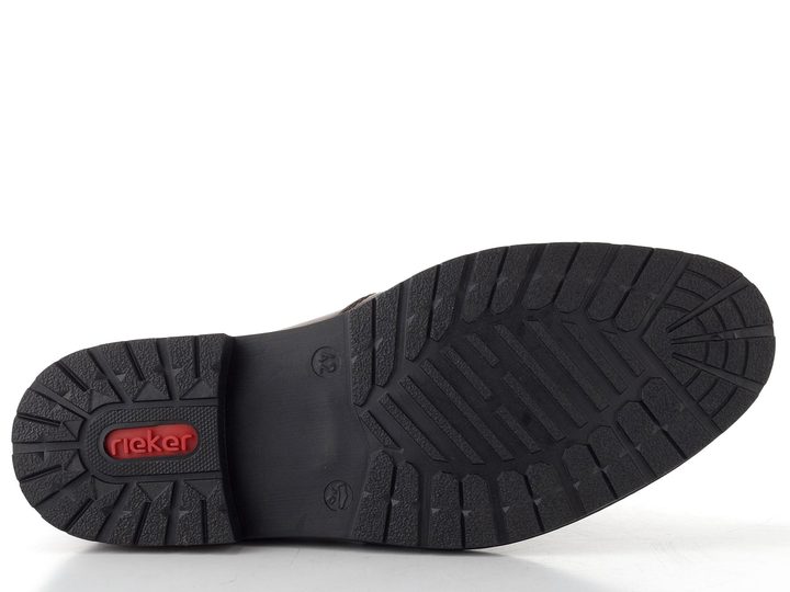 Rieker pánský elegantní kotník zipový hnědý 14656-24