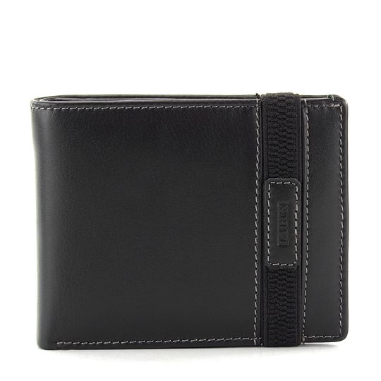 Lagen pánská peněženka s gumičkou černá 61178