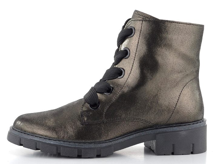 Ara šněrovací kotník Dover metalický Magma/Schwarz 12-23126-11