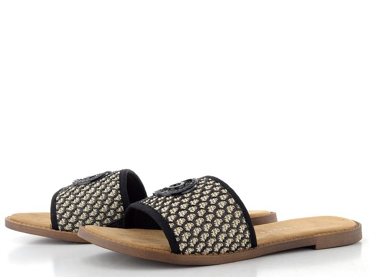 Bugatti dámské pantofle se vzorem black/offwhite 435-AI29A-6900