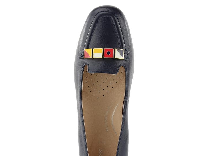 Geox kožené baleríny Annytah navy D027NB00085