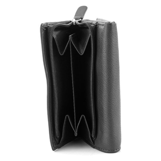 Lagen peňaženka so zipsovým vreckom čierna LM-2520E