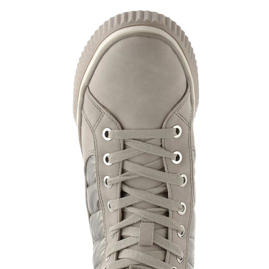 Tamaris šněrovací kotník na platformě champagne 1-26277-45