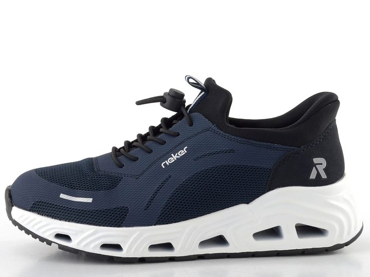 Rieker Sport prozouvací tenisky na platformě tmavě modré N5257-14