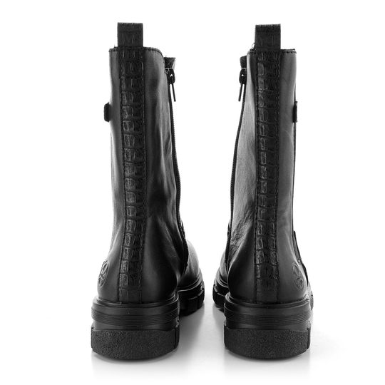 Rieker vysoká chelsea členková obuv na hrubej podošve čierna Z9180-01