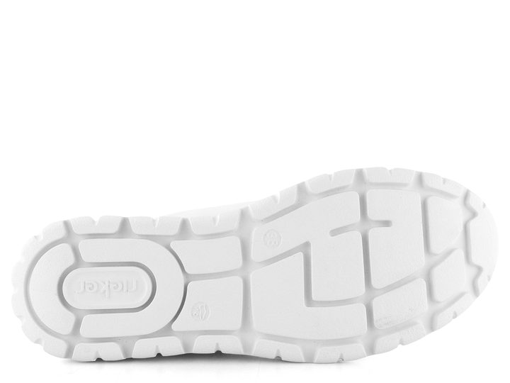 Rieker tenisky so zipsom biele N1313-80