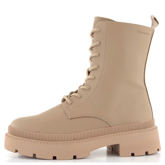 Tamaris hladký šněrovací kotník Taupe 1-25215-29