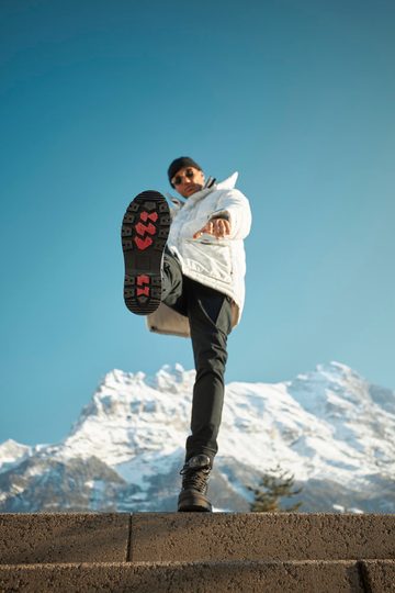 Rieker Revolution pohorková členková obuv s membránou čierna U0271-00