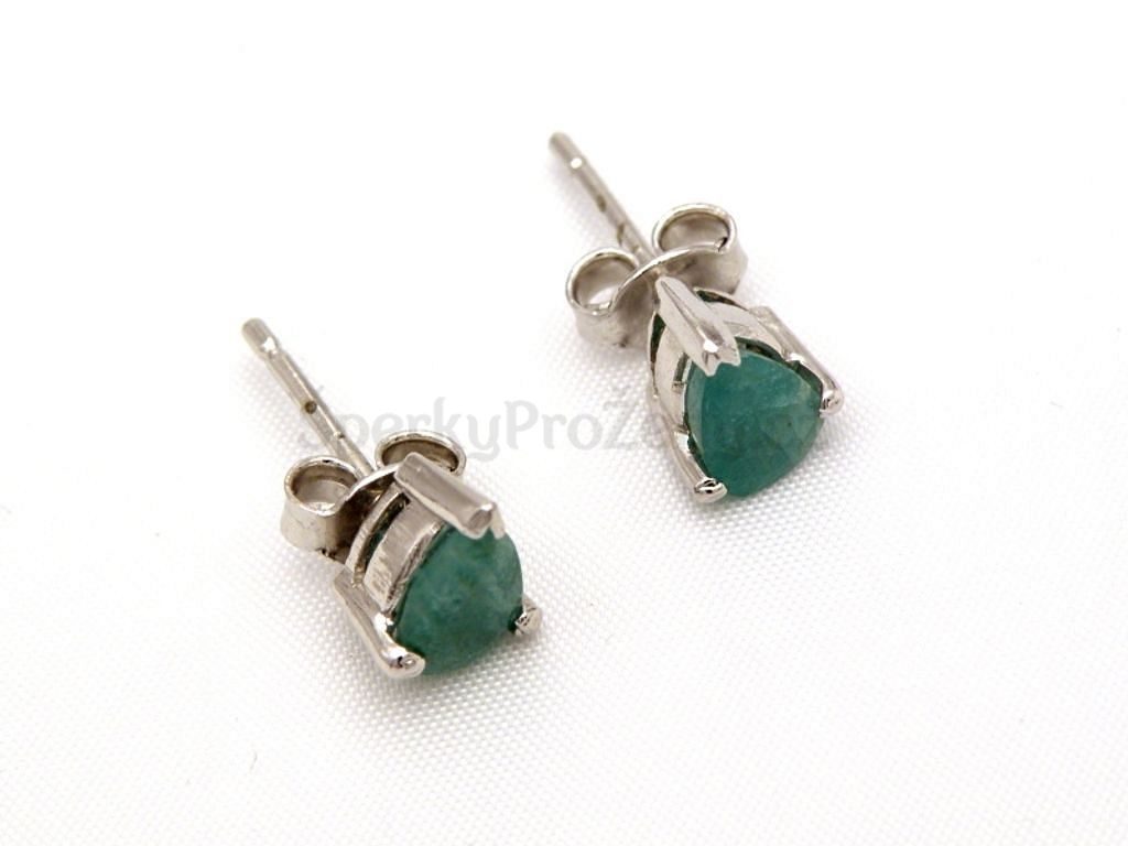Náušnice smaragd slzičky - smaragdové náušnice - Šperky pro ženy