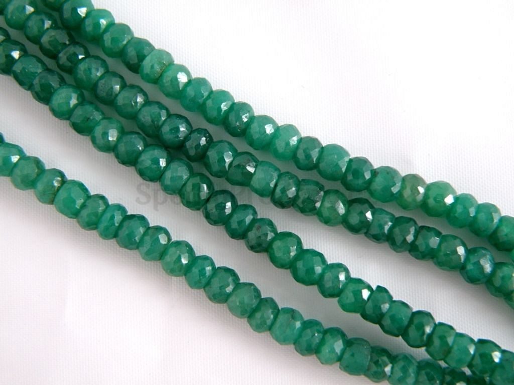 Náhrdelník smaragd fasetovaný - smaragdový náhrdelník - Šperky pro ženy