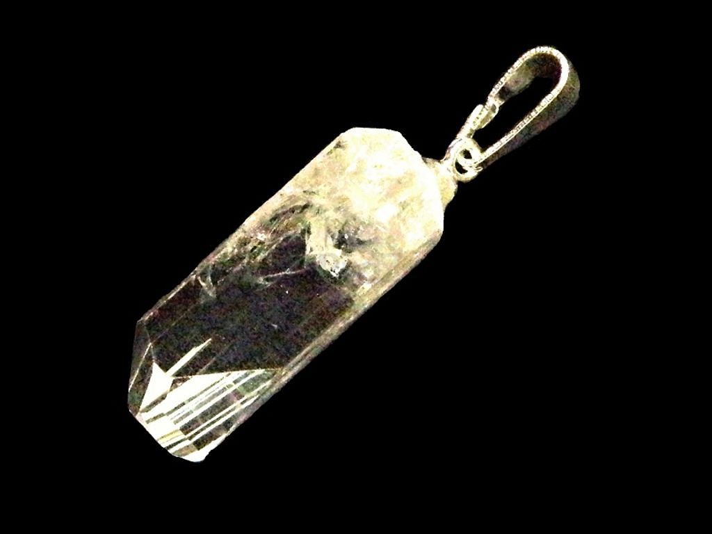 Danburit krystal Ag925/1000 přívěsek - Přívěšek na krk s krystalem danburitu  - Šperky pro ženy