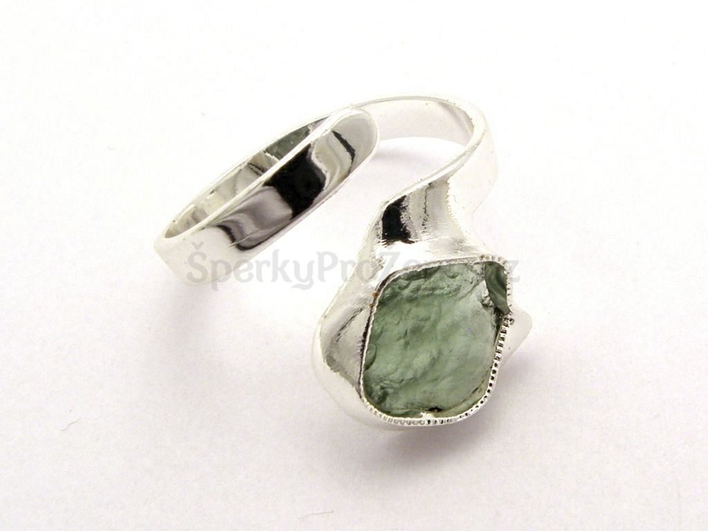 Prsten vltavín VEGA - Prstýnek s vltavínem - Šperky pro ženy