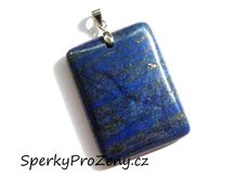 Lapis lazuli obdélník přívěsek